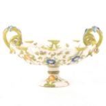 An Italian majolica pedestal bowl by Cantigalli
