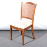 A modern cane-backed chair, by Willis & Gambier