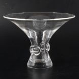 A Steuben crystal glass vase