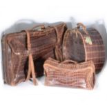 Vintage luggage: a simulated snakeskin hat box and two other cases (3)