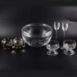 A quantity of table and decorative glass