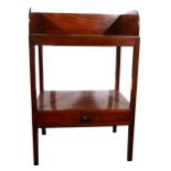 A Victorian mahogany washstand