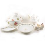 A quantity of ceramics, including French porcelain part dinner service, tureen, etc