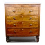 A Victorian mahogany bowfront chest of drawers