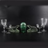 A small quantity of Victorian and other glassware