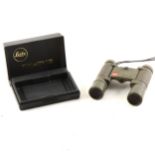 Ernst Leitz Wetzlar Trinovid pocket binoculars, with instructions, plastic case and box.