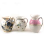 Three hot water jugs, including a Doulton Burslem Aesthetic design