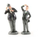 Royal Doulton "Stan Laurel" and "Oliver Hardy", limited edition figures.