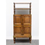 A George IV teak campaign secretaire