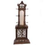 A Victorian cast iron hall stand