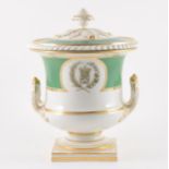 A Flight Barr & Barr period Worcester porcelain covered urn, 1825-30