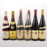 Six bottles of German-Hungarian wine