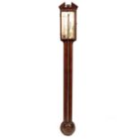 A George IV mahogany stick barometer