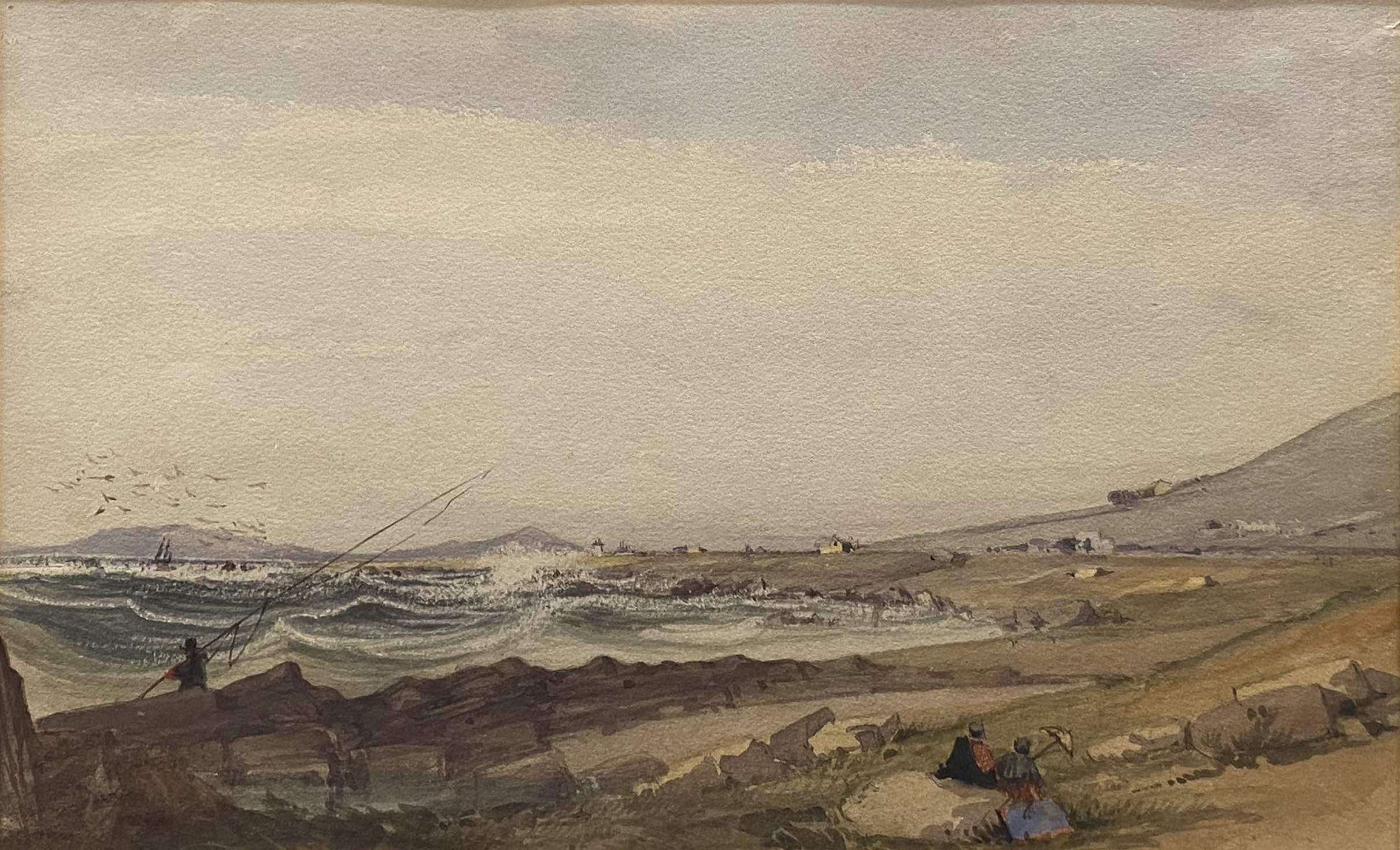 Manner of Thomas Bowler, Camps Bay, Cape Town, watercolour, 17cm x 24cm; an - Image 2 of 2