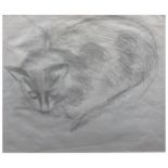 Denton Welch, Cat, pencil study, 25cm x 31cm.Footnote: Provenan