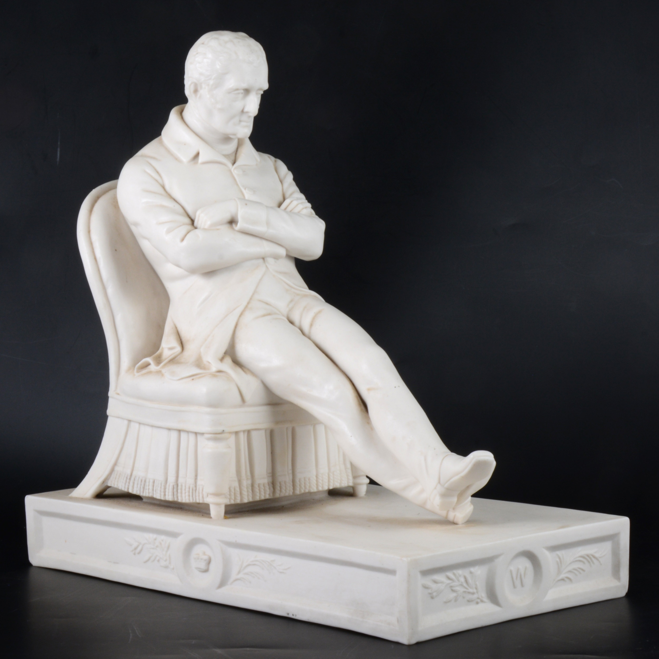 A Coalbrookdale Parian figure, Duke of Wellington