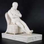 A Coalbrookdale Parian figure, Duke of Wellington