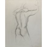 Steven Gregory, Life study, standing male nude, signed and dated '01, penci