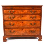 A George III mahogany chest of drawers