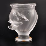A Lalique Crystal vase, 'Rosine' design