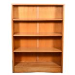 An ash Arts and Crafts style open bookcase,