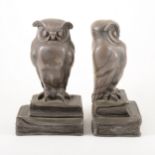 A pair of Art Deco Owl bookends, by Marcel-Andre Bouraine