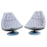 Geoffrey Harcourt for Artifort, a pair of model F588 lounge chairs