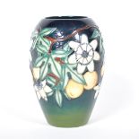 A Moorcroft Pottery vase, 'Passion Fruit' designed by Rachel Bishop