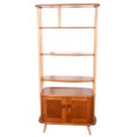 An elm and beech room divider by Ercol, model 363