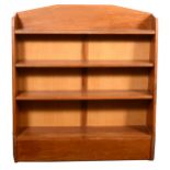 A set of oak Arts and Crafts style open bookcase