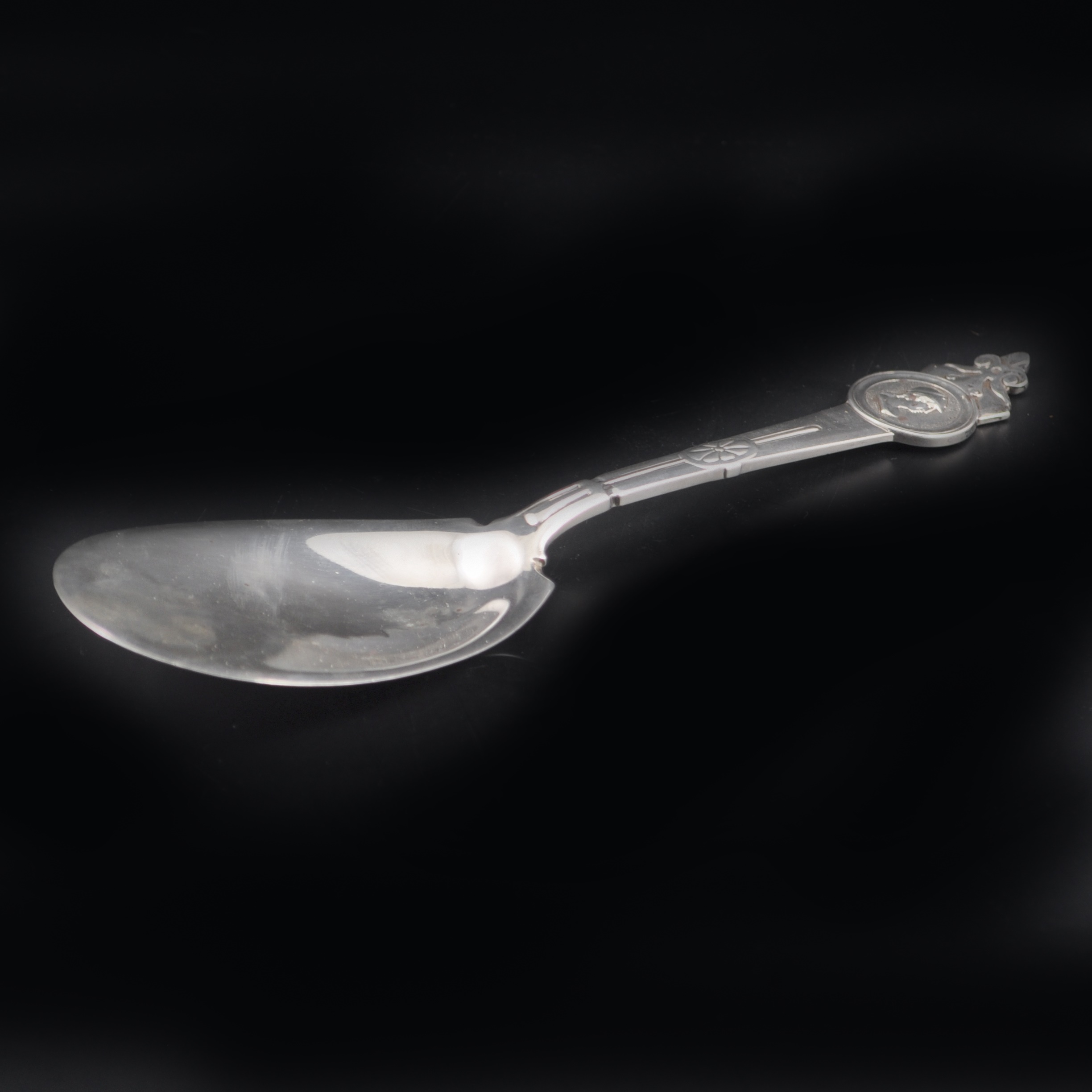 A sterling silver serving spoon, by Gorham for Tiffany & Co, late 19th century