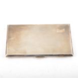 A silver cigarette case,