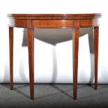 George III mahogany tea table,