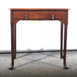 A George III mahogany side table