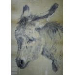 After Edwin Landseer, A Donkey, chalk drawing, 70cm x 50cm.