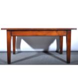 An oak table,