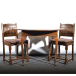 Reproduction oak dining suite,