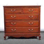 A Far Eastern hardwood chest of drawers