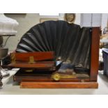 Victorian mahogany cased plate camera,