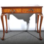 Mahogany writing table,