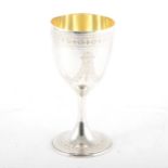 Victorian silver goblet, Barnards, London, 1872,