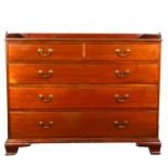 A Victorian mahogany chest of drawers