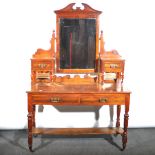 Victorian walnut dressing table