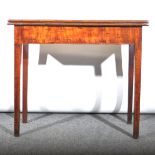 Edwardian mahogany card table in George III style,