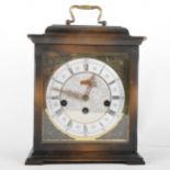 Modern walnut bracket clock,