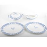 A part dinner service by Johnson Bros, "The Exeter" pattern