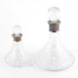 Lead crystal ships decanter