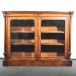 Victorian burr walnut credenza,