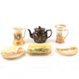 A quantity of Royal Doulton seriesware, teapots and other ceramics.