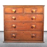 An old oak chest of drawers